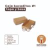 CAJA BOCADITOS #1 15X8X4 TAPA Y BASE