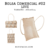 BOLSA COMERCIAL #02 18x10x24 LOVE