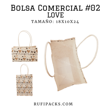 Bolsa con diseño impreso (LOVE)