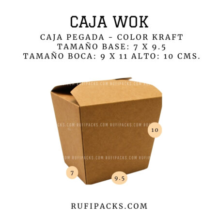 CAJA DELIVERY #9 - CAJA WOK CONTENEDOR