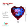 Globo Metalizado Amor Luna 18"