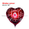 Globo Metalizado Amor Michi 18"