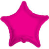 GLOBO ESTRELLA METALIZADO FUCSIA 18" O 45 CMS.