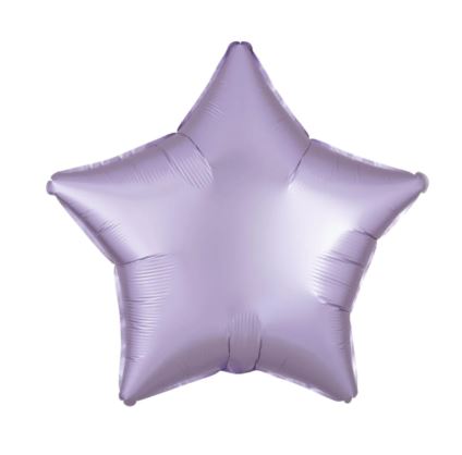 GLOBO ESTRELLA METALIZADO LILA 18" O 45 CMS.