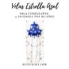 VELA ESTRELLA AZUL CROMADO X4U