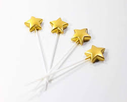 VELA ESTRELLA DORADO CROMADO X4U