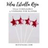 VELA ESTRELLA ROJO CROMADO X4U