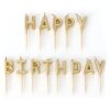 VELA HAPPY BIRTHDAY LETRAS DORADO