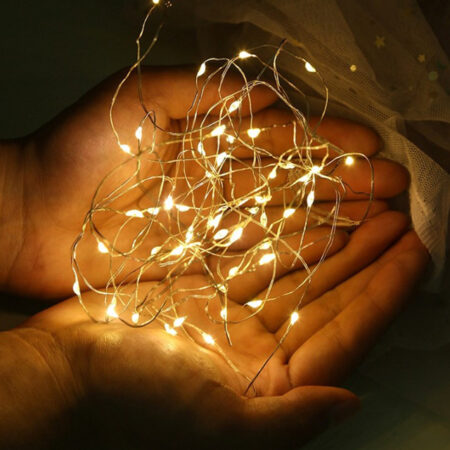 luces led 3 metros cadena ambar