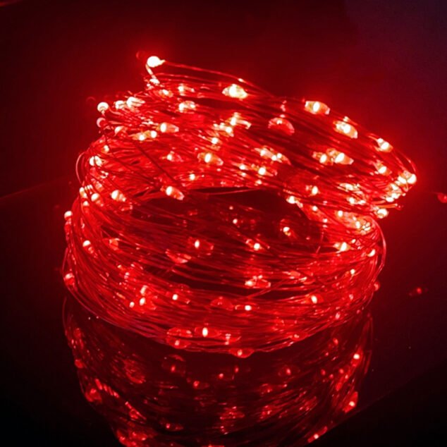 Tira de luces led multicolor de 3m para efecto destello en globos
