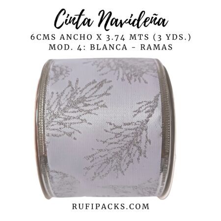 CINTA NAVIDEÑA MOD. 4 - 6CMS X 2.74 MTS (3YDS)
