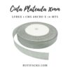 CINTA PLATEADA LUREX 10MM X 10 METROS