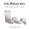 CINTA PLATEADA LUREX 40MM X 10 METROS