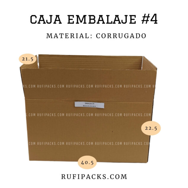 CAJA DE EMBALAJE #4 40.5X21.5X22.5 CORRUGADO