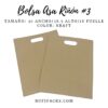 BOLSA ASA RIÑON #3 30x16x38.5 CMS. KRAFT