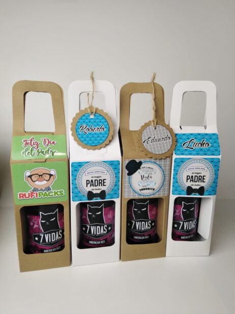 CAJA 1 BOTELLA / CAJA TOMATODO KRAFT O BLANCO