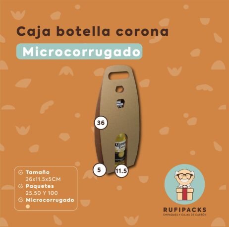 CAJA PARA BOTELLA CORONA