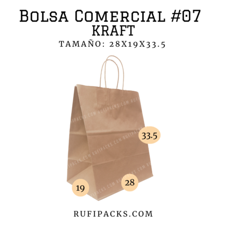 BOLSA COMERCIAL #07 28x19x33.5 KRAFT
