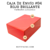 CAJA DE ENVIO #04 27x20x10 cms. ROJO BRILLANTE