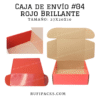 CAJA DE ENVIO #04 27x20x10 cms. ROJO BRILLANTE
