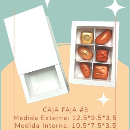 CAJA FAJA #3 BLANCO CON SEPARADORES