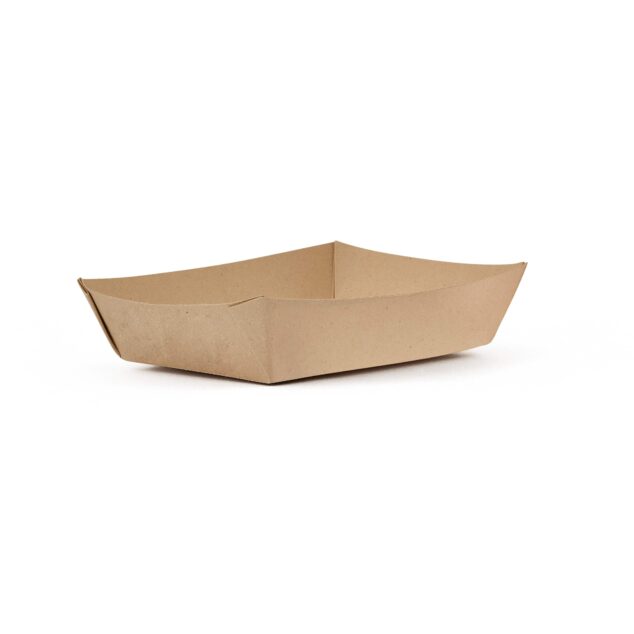 BANDEJA #1 BIOFORM CARTON COLOR KRAFT Paq. x 25 u. 15X12.5X4 CMS.