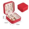 Mini Joyero organizador de viaje color rojo