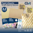CBIT - PAPEL ETIQUETA KRAFT OSCURO 80GSM A4 VENTA X HOJA