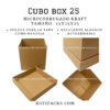 CUBO BOX 25 MICROCORRUGADO