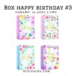 BOLSAS HAPPY BIRTHDAY 18X23.5X8 CMS. (PAQ. MIXTO X 4U)