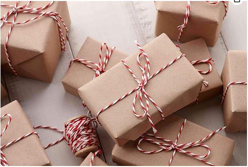 CUERDA DE ALGODON ROJO Y BLANCO 1MM X 100G.