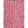 CUERDA DE ALGODON ROJO Y BLANCO 2MM X 200G.