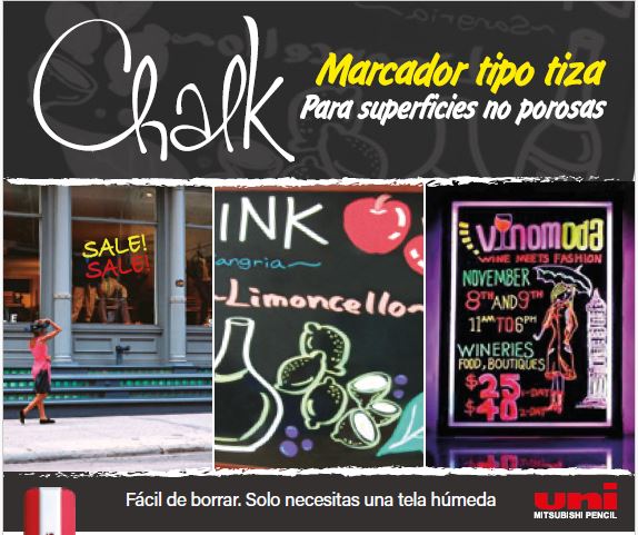 MARCADOR UNI CHALK 8MM PUNTA GRUESA VIOLETA