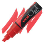 MARCADOR TIZA LIQUIDA UNI CHALK 8MM PUNTA GRUESA ROJO