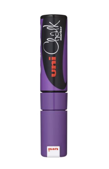 MARCADOR UNI CHALK 8MM PUNTA GRUESA VIOLETA