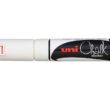 MARCADOR UNI CHALK 8MM PUNTA GRUESA BLANCO