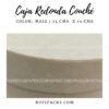 CAJA FORRADA REDONDA 15 CMS DIAM. MATERIAL COUCHÉ - COLOR MAIZ