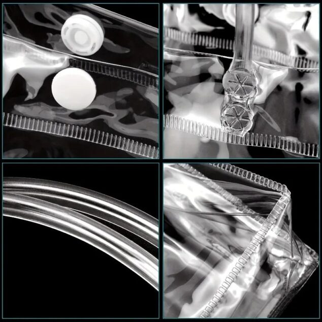 BOLSAS PVC #2 13x15x7 CMS TRANSPARENTES PARA REGALOS