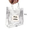BOLSAS DE REGALO 20X19.5X7 CMS. DE PLASTICO PVC TRANSPARENTES