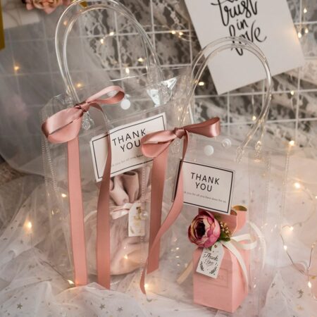 BOLSAS PVC #6 20.5x11x27 CMS. TRANSPARENTES PARA REGALOS