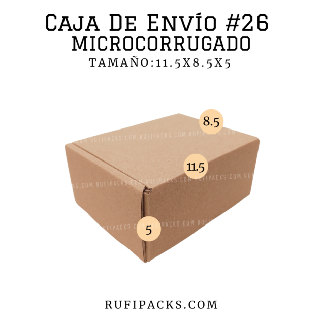 CAJA DE ENVÍO #26 11.5X8.5X5
