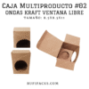 CAJA MULTIPRODUCTO #02 ONDAS KRAFT VENTANA LIBRE