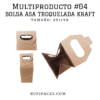 MULTIPRODUCTO #04 BOLSA ASA TROQUELADA KRAFT