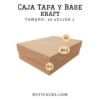 CAJA TAPA Y BASE 30.5X22X8.5 KRAFT