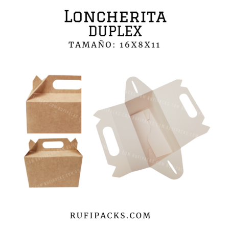 Loncherita en duplex en dimensiones 16 x 8 x11 cm.