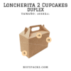 LONCHERITA 2 CUPCAKES DUPLEX