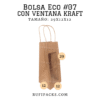 BOLSA ECO #07 CON VENTANA 29x12x12 KRAFT