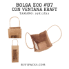 BOLSA ECO #07 CON VENTANA 29x12x12 KRAFT
