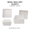 MINI BOX #07 9X9X5 TAPA Y BASE BLANCO