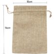 BOLSA DE YUTE IMPORTADO COLOR NATURAL 10x14 PAQ. X 10U.